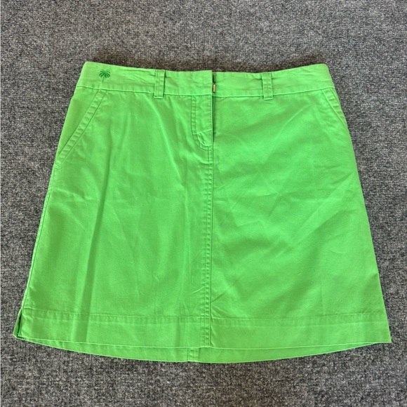 Lilly Pulitzer Green Women's Skirt With Pockets Cotton Size 6 - Picture 2 of 10